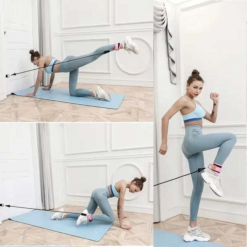 Elevate Your Workout with Our Versatile Ankle Straps Resistance Bands Set - Perfect for Fitness, Yoga, and Strength Training!