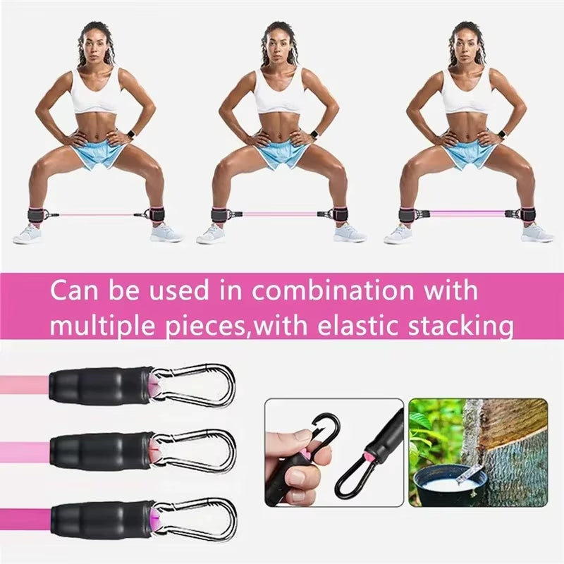 Elevate Your Workout with Our Versatile Ankle Straps Resistance Bands Set - Perfect for Fitness, Yoga, and Strength Training!
