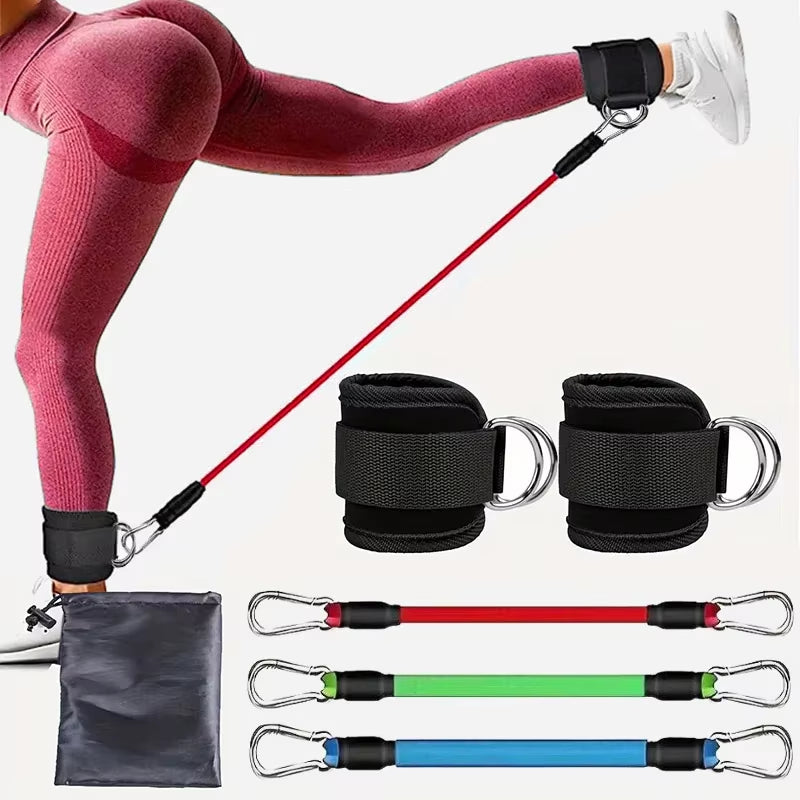 Elevate Your Workout with Our Versatile Ankle Straps Resistance Bands Set - Perfect for Fitness, Yoga, and Strength Training!