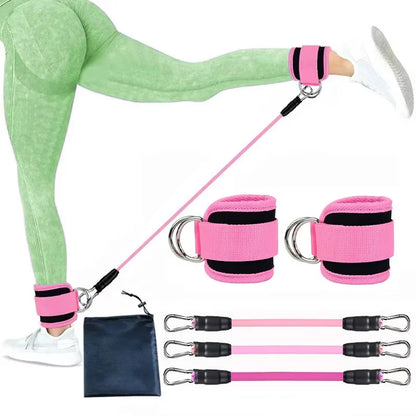 Elevate Your Workout with Our Versatile Ankle Straps Resistance Bands Set - Perfect for Fitness, Yoga, and Strength Training!